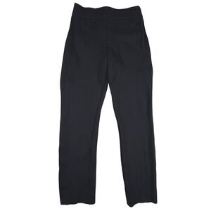 Spanx Perfect Pant Pull On Trousers Slim Straight Leg Black High Rise Womens S